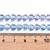 Baking Paint Transparent Glass Beads Strands DGLA-A035-T6mm-A06-5