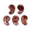 Natural Red Rainbow Jasper Pendants X-G-S294-07B-07-1