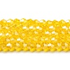 Transparent Electroplate Glass Beads Strands LS-EGLA-A039-T3mm-A22-1