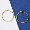 PVD Vacuum Plating 201 Stainless Steel Hoop Earrings with 304 Stainless Steel Pins for Women EJEW-D279-12G-04-5