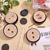Wood Round Furniture Legs FIND-WH0199-412A-5