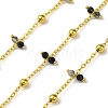 Handmade Faceted Natural Labradorite Beaded Chains CHC-L050-02G-10-1