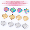 DICOSMETIC 24Pcs 3 Colors 304 Stainless Steel Pendants STAS-DC0010-66-4