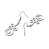 Non-Tarnish 304 Stainless Steel Knot Dangle Earrings for Women EJEW-P222-05P-2