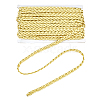 Polyester & Metallic Yarn Knitting Ribbon OCOR-WH0068-10B-WH-1