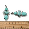 Synthetic Green Turquoise Pendants G-Q158-04M-3