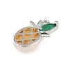 Brass Pave Colorful Cubic Zirconia Pendants CU-CBAFB7D-03B-P-2