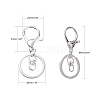 Iron Alloy Lobster Claw Clasp Keychain KEYC-D016-S-3