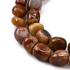 Natural Petrified Wood Beads Strands G-L621-C11-01-4