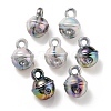 UV Plating Rainbow Iridescent Acrylic Pendants OACR-P010-19B-1