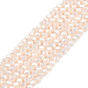 Electroplate Opaque Solid Color Glass Beads Strands X-EGLA-Q112-B17-1