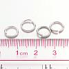 Platinum Color Brass Open Jump Rings X-JRC8mm-NF-3