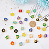 DICOSMETIC 80Pcs 10 Colors Rack Plating Alloy Enamel Pendants ENAM-DC0001-24-3