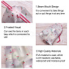 60Pcs 4 Style Plastic Frosted Drawstring Bags ABAG-FW0001-03-4