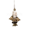 Iron Bell Pendant Decoration HJEW-JM02260-1