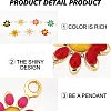 42Pcs 7 Colors Brass Enamel Links Connectors KK-FH0003-09-4