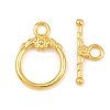 Brass Toggle Clasps KK-G548-42G-02-3