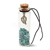 Transparent Glass Wishing Bottle Decoration AJEW-Z035-01-2