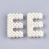 Handmade ABS Plastic Imitation Pearl Woven Beads FIND-T039-18-E-2