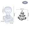 Clear Acrylic Soap Stamps DIY-WH0437-006-4