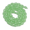 Electroplate Imitation Jade Glass Beads Strands EGLA-N013-J8mm-D04-2