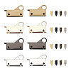 Givenny-EU 8 Sets 4 Colors Zinc Alloy Bag Lock Catch Clasps FIND-GN0001-11-8