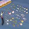 10 Pairs Brass Micro Pave Clear Cubic Zirconia Earring Hooks ZIRC-SZ0005-19B-4