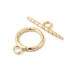 Brass Toggle Clasps KK-P234-80G-2