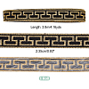 Iron on/Sew on Polyester Embroidery Rectangle Ribbon OCOR-WH0078-178B-02-2