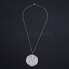 Non-Tarnish 201 Stainless Steel Pendant Necklaces NJEW-S105-JN624-45-1-2