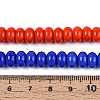 Electroplate Opaque Solid Color Glass Beads Strands GLAA-T025-4mm-18-4