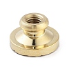 Texture Theme Round Brass Stamp Head AJEW-M036-01A-G-3