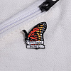 Butterfly with Word Anti-Social Safety Brooch Pin JEWB-PW0002-04-5