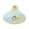 Alloy Enamel Charms FIND-U024-07G-03-1