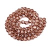 Transparent Half Spray Painted Glass Beads Strands GLAA-Q110-02A-08-2