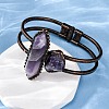 Natural Amethyst Beads Bangeles G-B150-05R-04-3