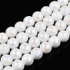 Electroplate Opaque Glass Beads Strands GLAA-T032-P8mm-AB02-1