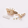 Zinc Alloy Bag Twist Lock Accessories AJEW-WH0104-58-2