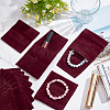Velvet Jewelry Flap Pouches ABAG-WH0038-43A-5