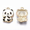 Eco-Friendly Alloy Enamel Pendants ENAM-Q437-011-NR-2