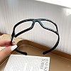 Glasses Frame Shape Plastic Hair Bands for Women PW-WG82870-02-1