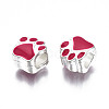 Alloy Enamel European Beads ENAM-N052-24I-3