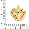 Brass Micro Pave Cubic Zirconia Pendants KK-A241-12G-02-3