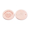 Microfiber Knitting Heart Label Tags PATC-PW0001-001M-2