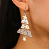 Christmas Tree Alloy Pendant Necklaces & Dangle Earrings Sets WG3F9DA-03-2