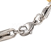 304 Stainless Steel Link Chain Bracelets BJEW-B078-114GP-3