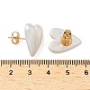 304 Stainless Steel Plastic Imitation Pearl Stud Earrings EJEW-R030-01G-04-5