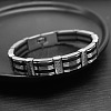 304 Stainless Steel Punk Rock Chain Bracelets for Men WG87BE9-01-2