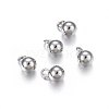 304 Stainless Steel Sphere Charms STAS-O107-04P-A-1