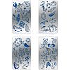 Fingerinspire 4Pcs 4 Style 304 Stainless Steel Cutting Dies Stencils DIY-FG0002-17-2